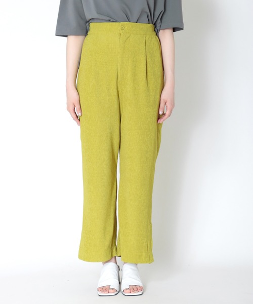 【セール】Sugar Rose / tuck flare pants(スリット入りワイドパンツ)（その他パンツ）｜DRESSLAVE（ドレスレイブ）