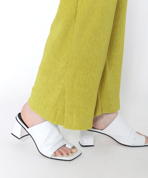 【セール】Sugar Rose / tuck flare pants(スリット入りワイドパンツ)（その他パンツ）｜DRESSLAVE（ドレスレイブ）