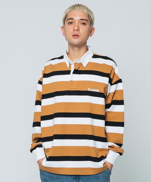XLARGE（エクストララージ）の「STRIPED RUGBY SHIRT（Tシャツ