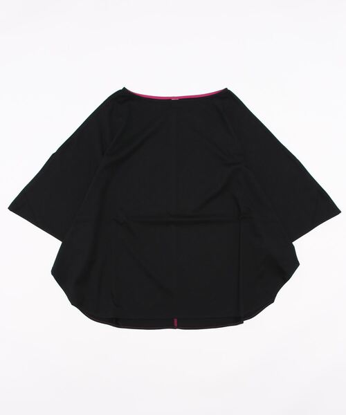 Q(キュー)の「エアリーラウンドT(Tシャツ/カットソー・レディース・ホワイト/ブラック/ワインレッド・MEDIUM)」の12枚目の写真