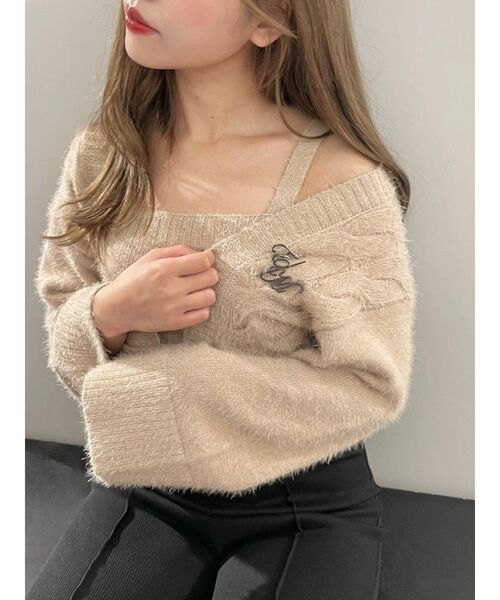 EATME（イートミー）の「E/Mロゴブローチ（ブローチ/コサージュ・レディース・ピンク/ブラック・FREE）」の13枚目の写真