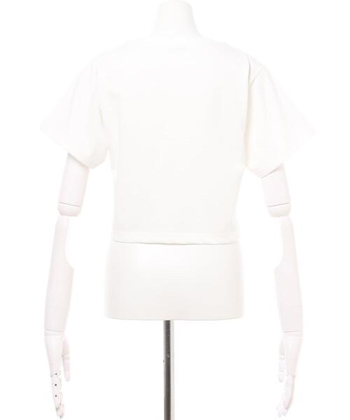 INGNI(イング)の「ラメロゴコンパクトTシャツ(Tシャツ/カットソー・レディース・ホワイト×ブルー/ブラック×シルバー/ホワイト×シルバー・M)」の6枚目の写真