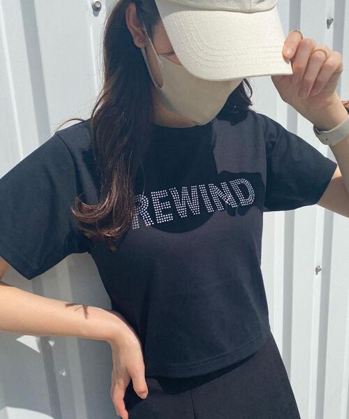 INGNI(イング)の「ラメロゴコンパクトTシャツ(Tシャツ/カットソー・レディース・ホワイト×ブルー/ブラック×シルバー/ホワイト×シルバー・M)」の10枚目の写真