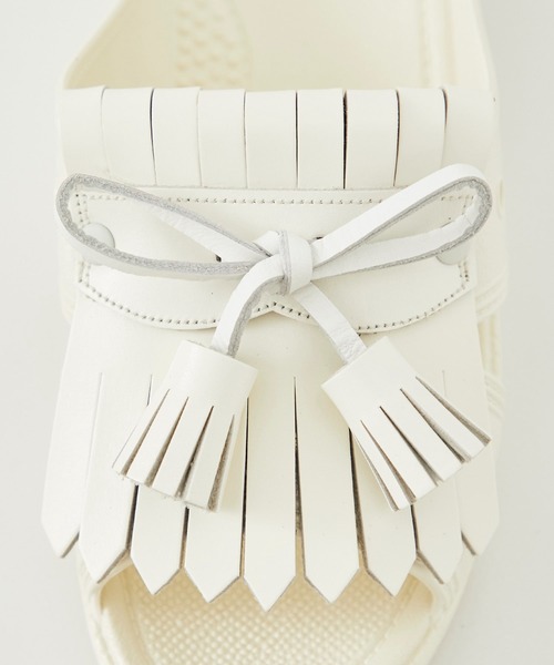 BENCH(BENSAN)(ベンチ)の「BENSAN-D LOAFER RIBBON TUSSEL(サンダル・メンズ・ホワイト/ブラック・L/XL)」の18枚目の写真