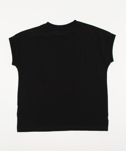 HONEYSUCKLE ROSE（ハニーサックルローズ）の「【HONEYSUCKLE ROSE】フレンチスリーブプリントＴシャツ（Tシャツ/カットソー・レディース・ブラック/ホワイト/レッド・M/L）」の4枚目の写真