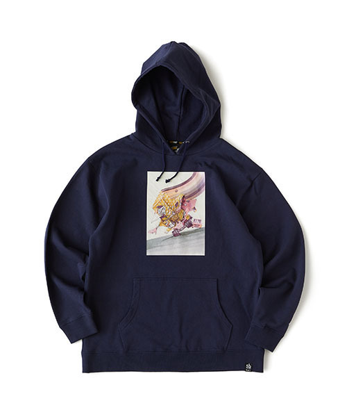 FAT（エフエイティー）の「I.O. "DIVA"（パーカー・メンズ・ホワイト/ネイビー・TITCH(M)/FAT(XL)/JUMBO(XXL)/SKINNY(L)）」の2枚目の写真