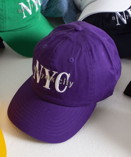 newhattan（ニューハッタン）の「【NEW HATTAN/ニューハッタン】NYC 刺繍ロゴ キャップ embroidery（キャップ・メンズ・オレンジ/オフホワイト/イエロー/ライトブルー/ネイビー/インディゴブルー/グリーン/ベージュ/ライトパープル/ベージュ系その他4/ブラック/チャコールグレー・FREE）」の10枚目の写真
