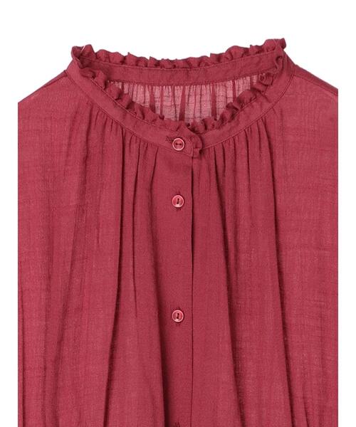 earth music&ecology（アースミュージックアンドエコロジー）の「フレンチスリーブチュニック（チュニック・レディース・ピンク系その他2/ライトベージュ/グリーン系その他4・FREE）」の6枚目の写真