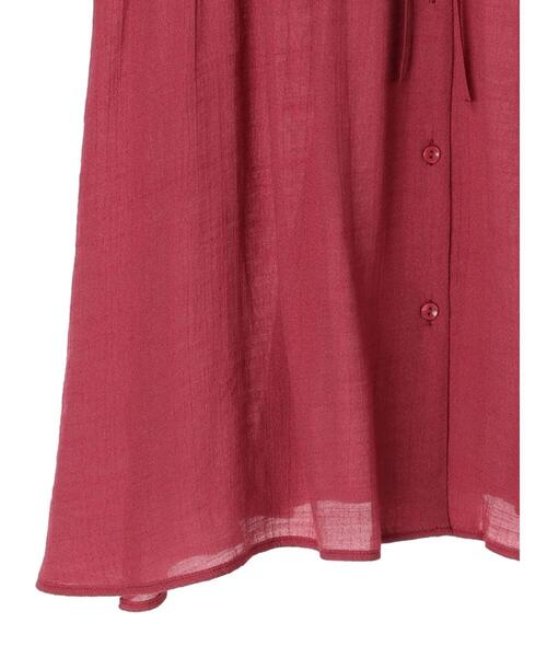 earth music&ecology（アースミュージックアンドエコロジー）の「フレンチスリーブチュニック（チュニック・レディース・ピンク系その他2/ライトベージュ/グリーン系その他4・FREE）」の8枚目の写真