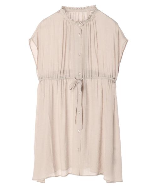 earth music&ecology（アースミュージックアンドエコロジー）の「フレンチスリーブチュニック（チュニック・レディース・ピンク系その他2/ライトベージュ/グリーン系その他4・FREE）」の14枚目の写真