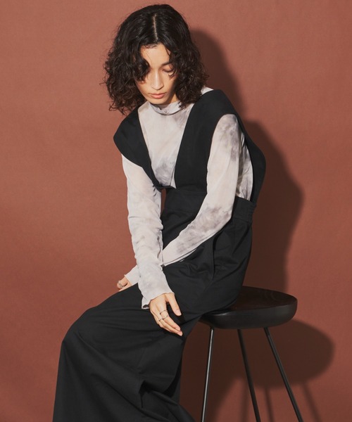 Aunt Marie's(アントマリーズ)の「ハイウエストジャンスカ(スカート・レディース・ブラック/アイボリー・FREE/S)」の7枚目の写真