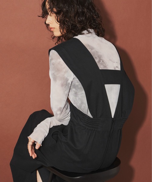 Aunt Marie's(アントマリーズ)の「ハイウエストジャンスカ(スカート・レディース・ブラック/アイボリー・FREE/S)」の10枚目の写真