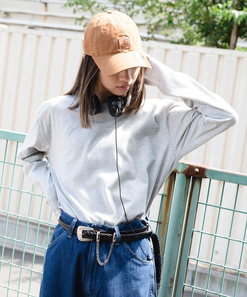Blue Standard (ブルースタンダード)の「【BLUE STANDARD/ブルースタンダード】ZEROSTAIN ゼロステイン 汗染みの目立ちにくいTシャツ クルーネックロンT UVカット 撥水性 汗シミ防止加工(Tシャツ/カットソー・メンズ・ホワイト/ブラック/ネイビー/オリーブ/杢グレー・MEDIUM/LARGE/X-LARGE)」の4枚目の写真