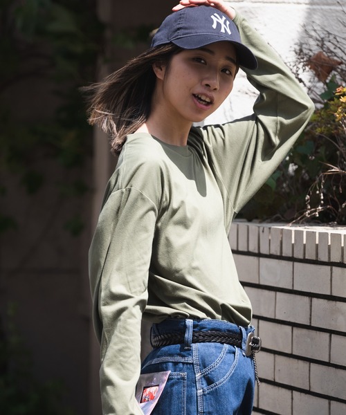 Blue Standard (ブルースタンダード)の「【BLUE STANDARD/ブルースタンダード】ZEROSTAIN ゼロステイン 汗染みの目立ちにくいTシャツ クルーネックロンT UVカット 撥水性 汗シミ防止加工(Tシャツ/カットソー・メンズ・ホワイト/ブラック/ネイビー/オリーブ/杢グレー・MEDIUM/LARGE/X-LARGE)」の1枚目の写真