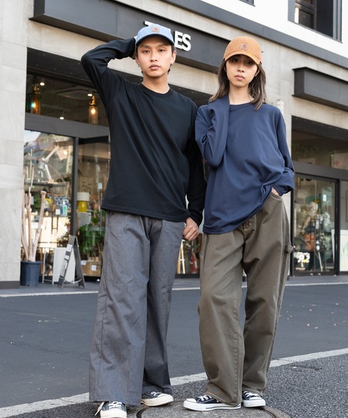 Blue Standard (ブルースタンダード)の「【BLUE STANDARD/ブルースタンダード】ZEROSTAIN ゼロステイン 汗染みの目立ちにくいTシャツ クルーネックロンT UVカット 撥水性 汗シミ防止加工(Tシャツ/カットソー・メンズ・ホワイト/ブラック/ネイビー/オリーブ/杢グレー・MEDIUM/LARGE/X-LARGE)」の14枚目の写真