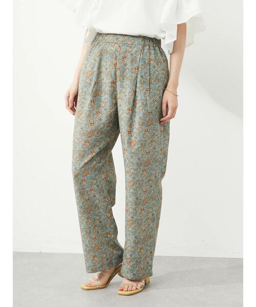 Green　Parks（グリーンパークス）の「モダン柄イージーパンツ（その他パンツ・レディース・ブラウン/レッド/ブルーグリーン・FREE）」の8枚目の写真