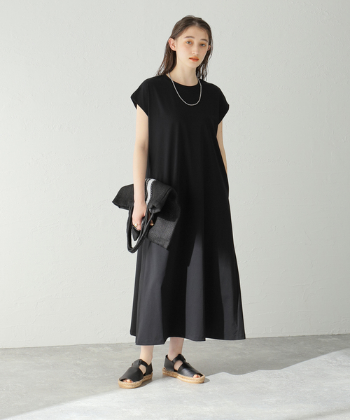 ジャーナルスタンダード＊新品タグ付き タイプライター半袖Aラインワンピース 黒 セール】Aラインワンピース（ワンピース）｜JOURNAL STANDARD