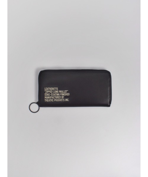 THEATRE PRODUCTS（シアタープロダクツ）の「LEATHERETTE “ZIPPED LONG WALLET”／長財布（財布・レディース・ブラック/グレー/イエロー・FREE）」の2枚目の写真