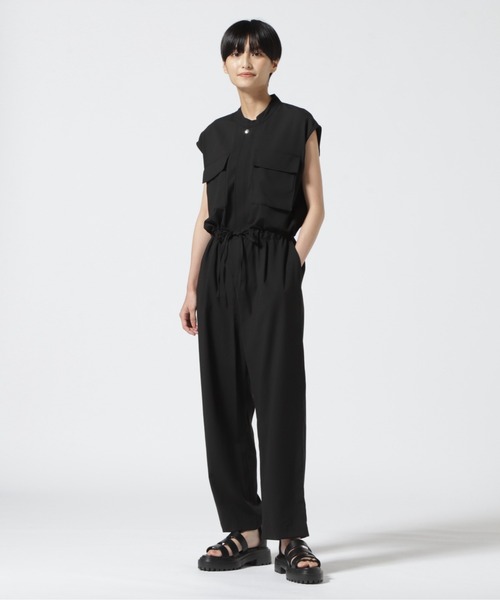 DROIT BELLO（ドロイトベロ）の「DROIT BELLO(ドロイトベロ) ジャンプスーツ（つなぎ/オールインワン・レディース・ブラック/ベージュ・F）」の2枚目の写真