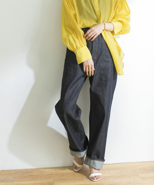 PICCADILLY（ピカデリー）の「『別注』PICCADILLY×URBAN RESEARCH　オーガニックコットンロールアップ（デニムパンツ・レディース・ノンウォッシュ・SMALL/MEDIUM）」の6枚目の写真