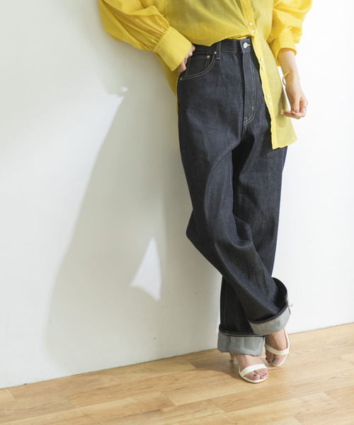 PICCADILLY（ピカデリー）の「『別注』PICCADILLY×URBAN RESEARCH　オーガニックコットンロールアップ（デニムパンツ・レディース・ノンウォッシュ・SMALL/MEDIUM）」の5枚目の写真