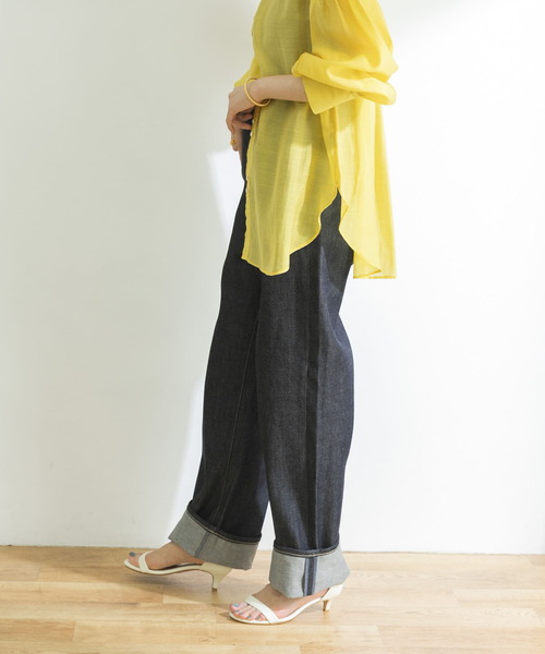 PICCADILLY（ピカデリー）の「『別注』PICCADILLY×URBAN RESEARCH　オーガニックコットンロールアップ（デニムパンツ・レディース・ノンウォッシュ・SMALL/MEDIUM）」の7枚目の写真