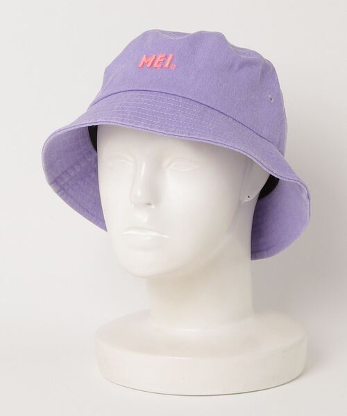 MEI（メイ）の「MEI/メイ ハット 紫外線対策 ピグメントバケットハット 125199004（ハット・メンズ・ベージュ/ブラック×ブラック/パープル/ブルー・FREE/56cm）」の12枚目の写真