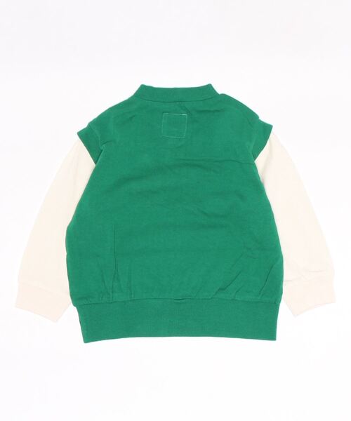 Ocean&Ground(オーシャン&グラウンド)の「ブロックチェックリメイクTシャツ(80~140cm)(Tシャツ/カットソー・キッズ・ブラック/グリーン・90/100/110/120/80/130/95/140)」の3枚目の写真