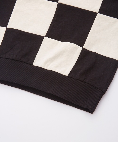 Ocean&Ground(オーシャン&グラウンド)の「ブロックチェックリメイクTシャツ(80~140cm)(Tシャツ/カットソー・キッズ・ブラック/グリーン・90/100/110/120/80/130/95/140)」の5枚目の写真