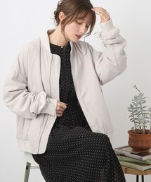 レディースのブルゾン グレー 灰色系 リボン ファッション通販 Zozotown