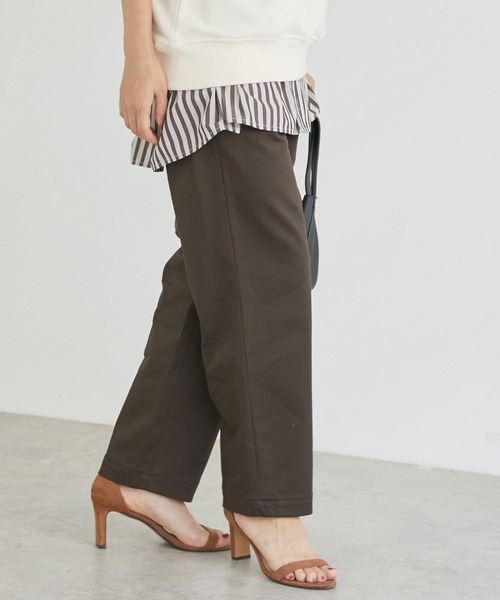 Doux archives（ドゥアルシーヴ）の「チノストレッチベイカーパンツ（チノパンツ・レディース・ネイビー/アイボリー/ブラウン・LARGE/MEDIUM/SMALL）」の9枚目の写真
