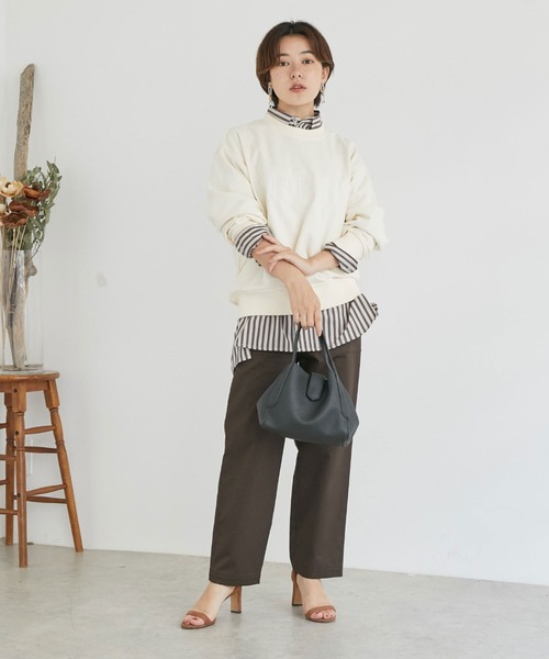 Doux archives（ドゥアルシーヴ）の「チノストレッチベイカーパンツ（チノパンツ・レディース・ネイビー/アイボリー/ブラウン・LARGE/MEDIUM/SMALL）」の17枚目の写真