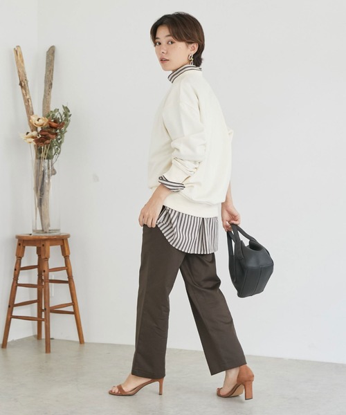 Doux archives（ドゥアルシーヴ）の「チノストレッチベイカーパンツ（チノパンツ・レディース・ネイビー/アイボリー/ブラウン・LARGE/MEDIUM/SMALL）」の19枚目の写真