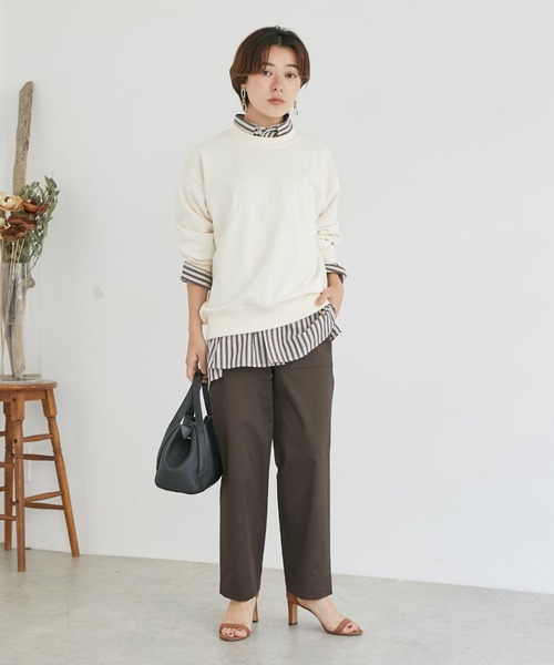 Doux archives（ドゥアルシーヴ）の「チノストレッチベイカーパンツ（チノパンツ・レディース・ネイビー/アイボリー/ブラウン・LARGE/MEDIUM/SMALL）」の20枚目の写真