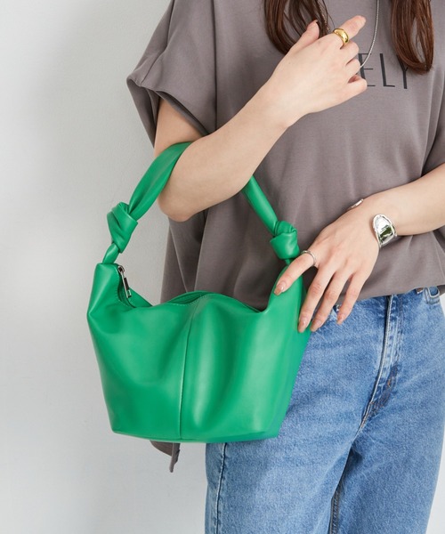 Shelly island（シェリーアイランド）の「コンパクトタイハンドBAG（ハンドバッグ・レディース・ブラック/パープル/ピンク/グリーン・FREE）」の3枚目の写真