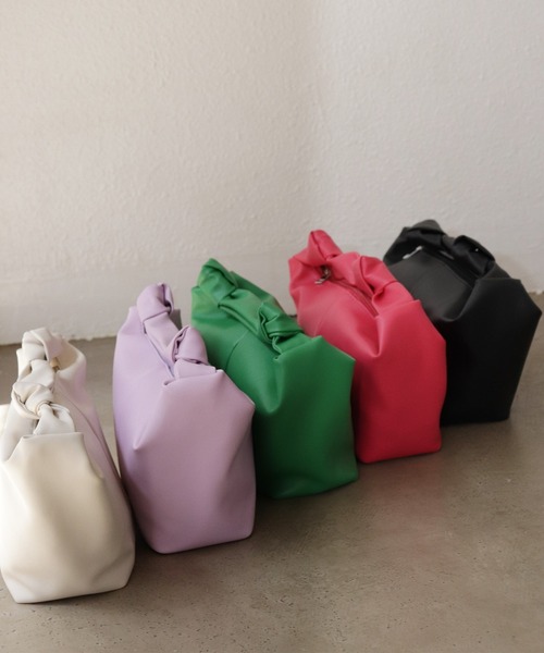 Shelly island（シェリーアイランド）の「コンパクトタイハンドBAG（ハンドバッグ・レディース・ブラック/パープル/ピンク/グリーン・FREE）」の9枚目の写真