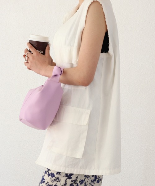 Shelly island（シェリーアイランド）の「コンパクトタイハンドBAG（ハンドバッグ・レディース・ブラック/パープル/ピンク/グリーン・FREE）」の14枚目の写真