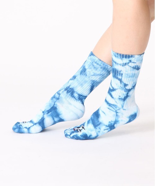 CHUMS（チャムス）の「【CHUMS】Tie-Dye Bulky Socks（ソックス/靴下・メンズ・レインボー/ネイビー系/ブルー系・SMALL/MEDIUM）」の5枚目の写真