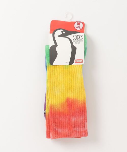 CHUMS（チャムス）の「【CHUMS】Tie-Dye Bulky Socks（ソックス/靴下・メンズ・レインボー/ネイビー系/ブルー系・SMALL/MEDIUM）」の13枚目の写真