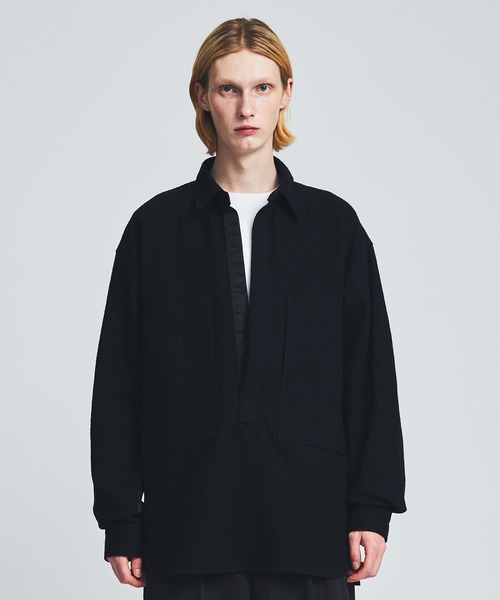 ANEI（アーネイ）の「DEEP V P.O. SHIRT W/C / AN0222_S1104（シャツ/ブラウス・メンズ・ブラック・2/3）」の12枚目の写真