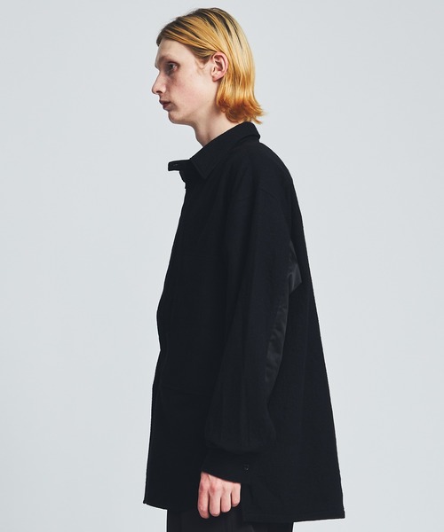 ANEI（アーネイ）の「DEEP V P.O. SHIRT W/C / AN0222_S1104（シャツ/ブラウス・メンズ・ブラック・2/3）」の4枚目の写真