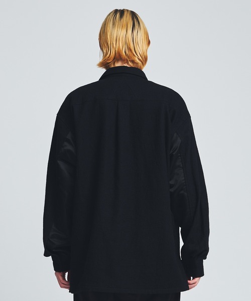ANEI（アーネイ）の「DEEP V P.O. SHIRT W/C / AN0222_S1104（シャツ/ブラウス・メンズ・ブラック・2/3）」の3枚目の写真