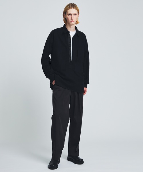 ANEI（アーネイ）の「DEEP V P.O. SHIRT W/C / AN0222_S1104（シャツ/ブラウス・メンズ・ブラック・2/3）」の10枚目の写真