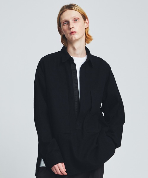 ANEI（アーネイ）の「DEEP V P.O. SHIRT W/C / AN0222_S1104（シャツ/ブラウス・メンズ・ブラック・2/3）」の13枚目の写真