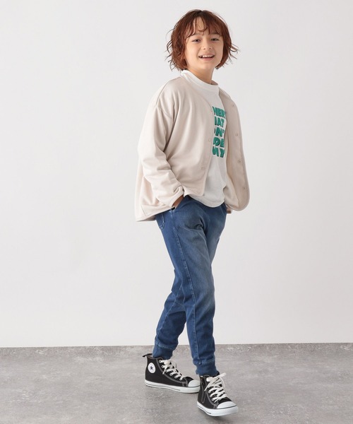 GLOBAL WORK(グローバルワーク)の「スゴラクカットデニムリブパンツ/288287(その他パンツ・キッズ・ブラック/ネイビー/ブルー・120cm/110cm/130cm/100cm/140cm/160cm/150cm)」の13枚目の写真