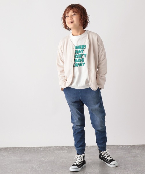 GLOBAL WORK(グローバルワーク)の「スゴラクカットデニムリブパンツ/288287(その他パンツ・キッズ・ブラック/ネイビー/ブルー・120cm/110cm/130cm/100cm/140cm/160cm/150cm)」の14枚目の写真