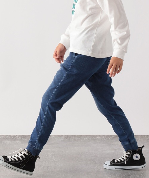 GLOBAL WORK(グローバルワーク)の「スゴラクカットデニムリブパンツ/288287(その他パンツ・キッズ・ブラック/ネイビー/ブルー・120cm/110cm/130cm/100cm/140cm/160cm/150cm)」の16枚目の写真