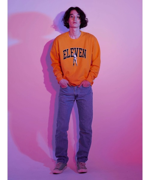 Green　Parks（グリーンパークス）の「【UNISEX】■STRANGER THINGS ELEVEN（スウェット・レディース・イエロー・FREE）」の2枚目の写真