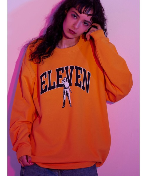Green　Parks（グリーンパークス）の「【UNISEX】■STRANGER THINGS ELEVEN（スウェット・レディース・イエロー・FREE）」の4枚目の写真