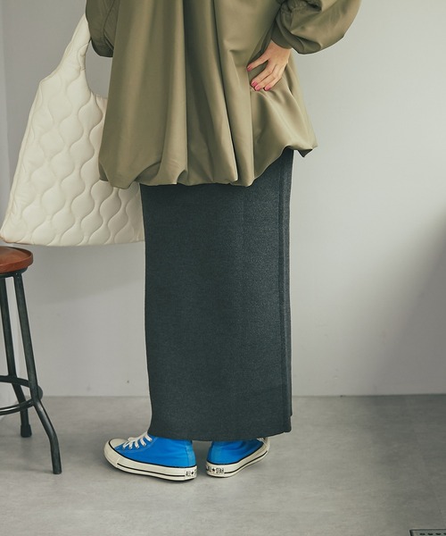 un dix cors（アンディコール）の「ざっくりプルオーバー+スカートニットセットアップ（セットアップ・レディース・チャコールグレー/ライトグレー・FREE）」の10枚目の写真